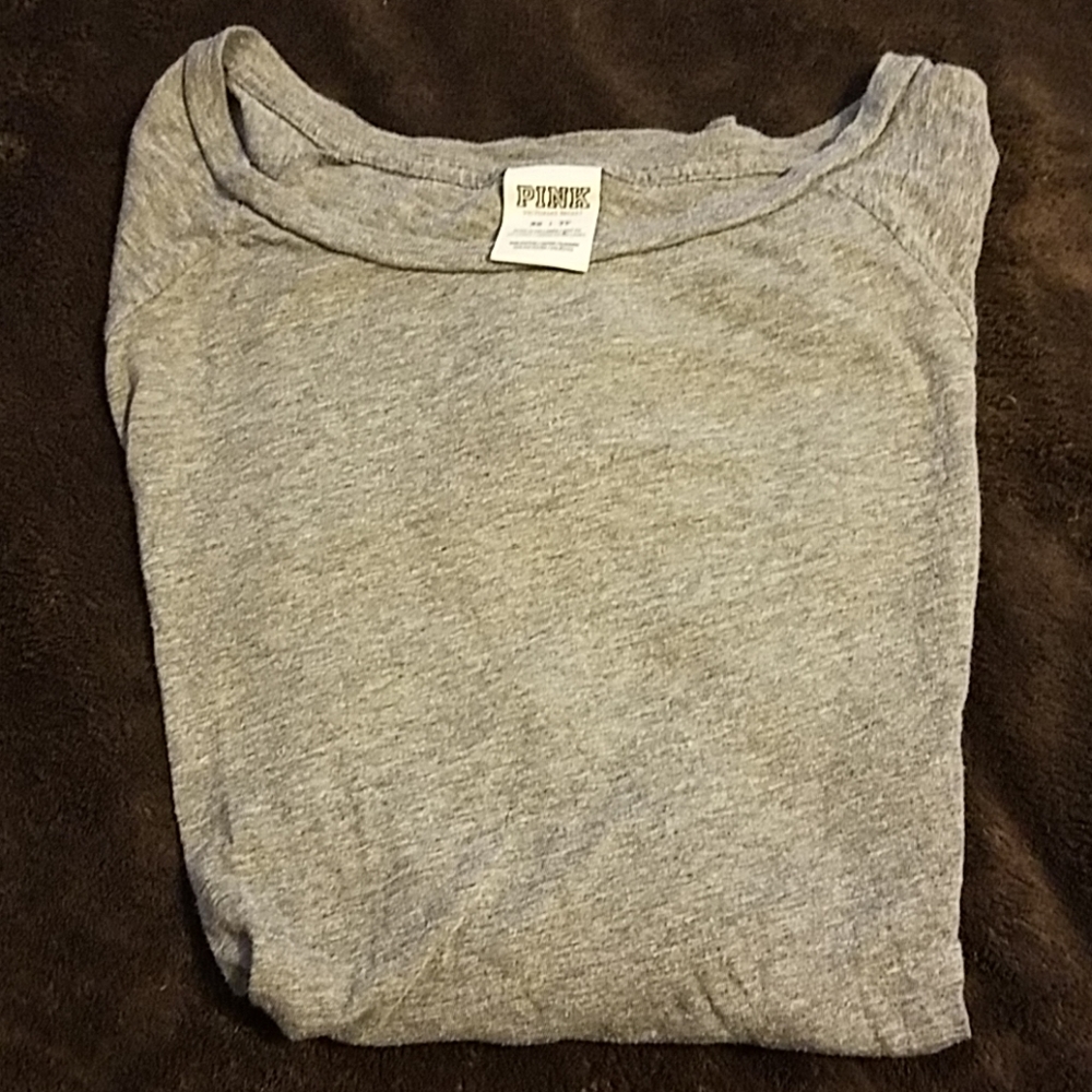 Gray PINK long sleeved shirt